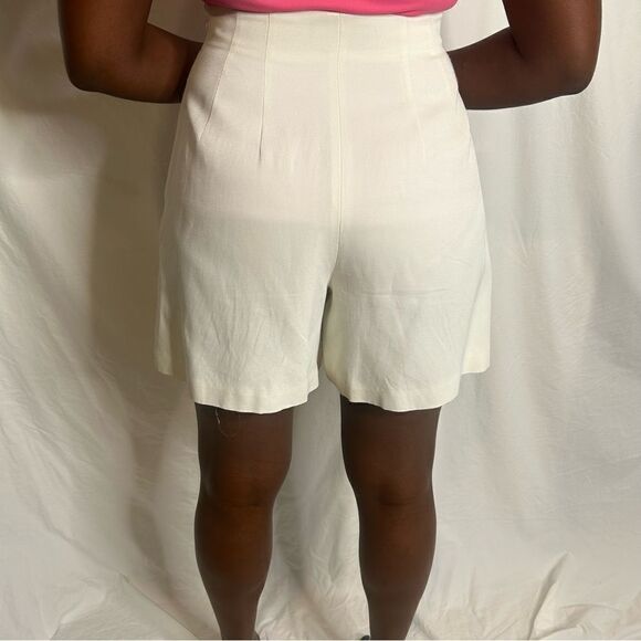 J. McLaughlin Vintage Cream White Dress Shorts - Picture 6 of 9